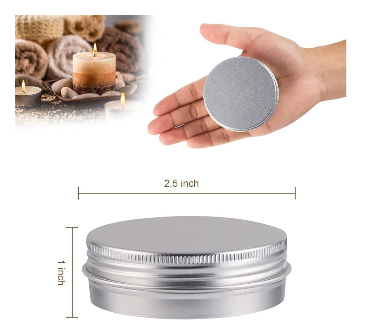 Envases de 2oz de Aluminio