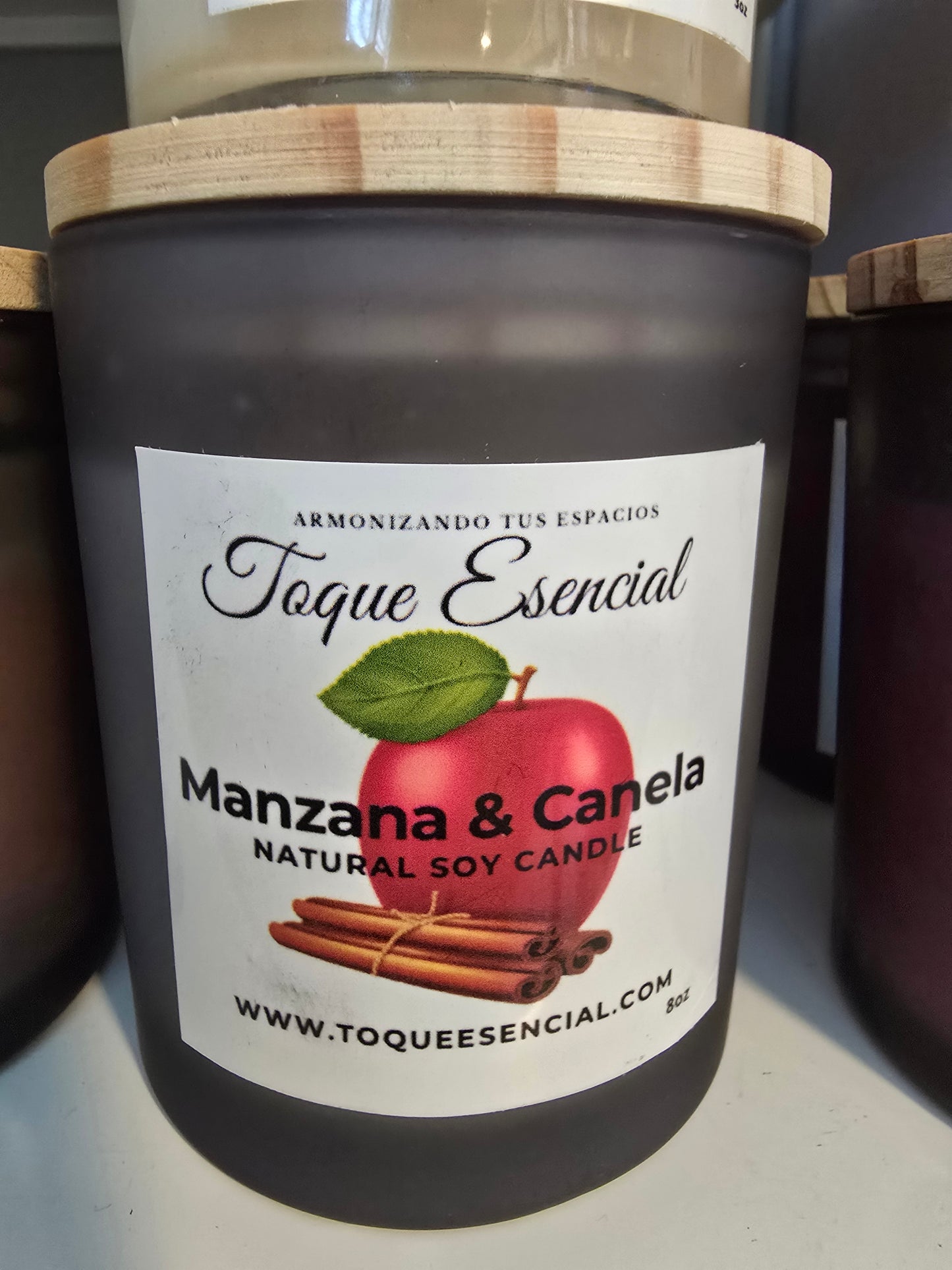Vela de Manzana y Canela