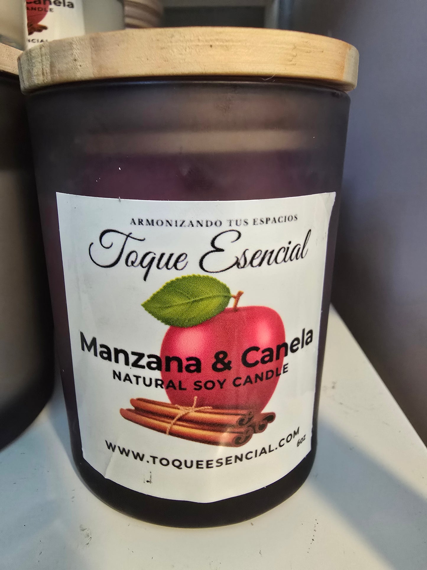 Vela de Manzana y Canela