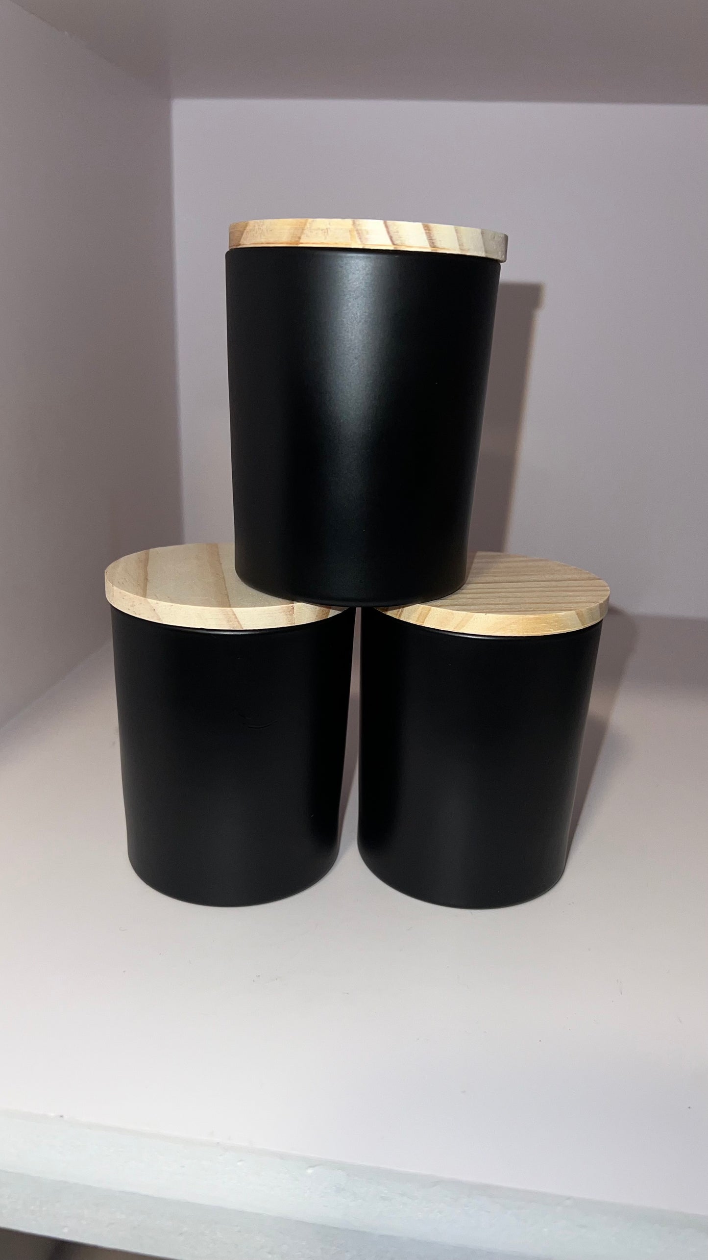 Frascos de 8oz Negros
