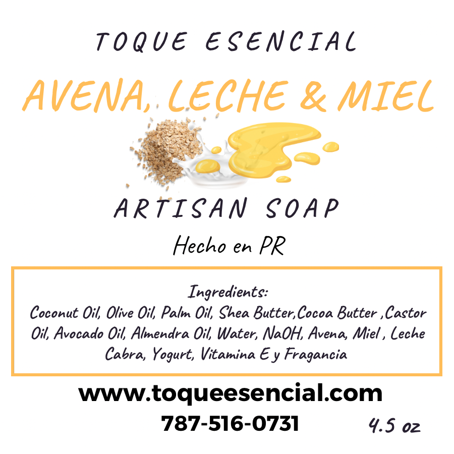 AVENA , LECHE Y MIEL