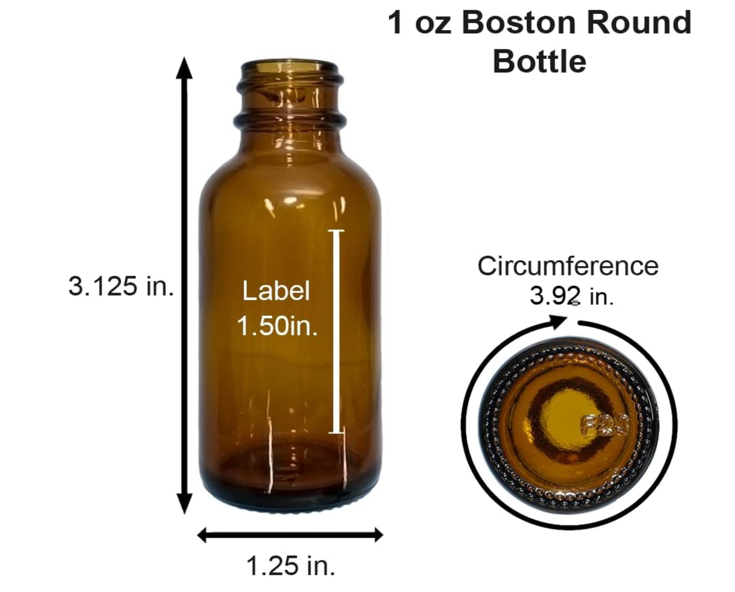 Envase de cristal 1 oz