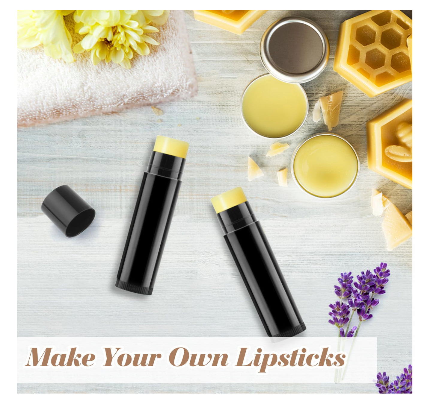 Envase de Lip Balm Negro