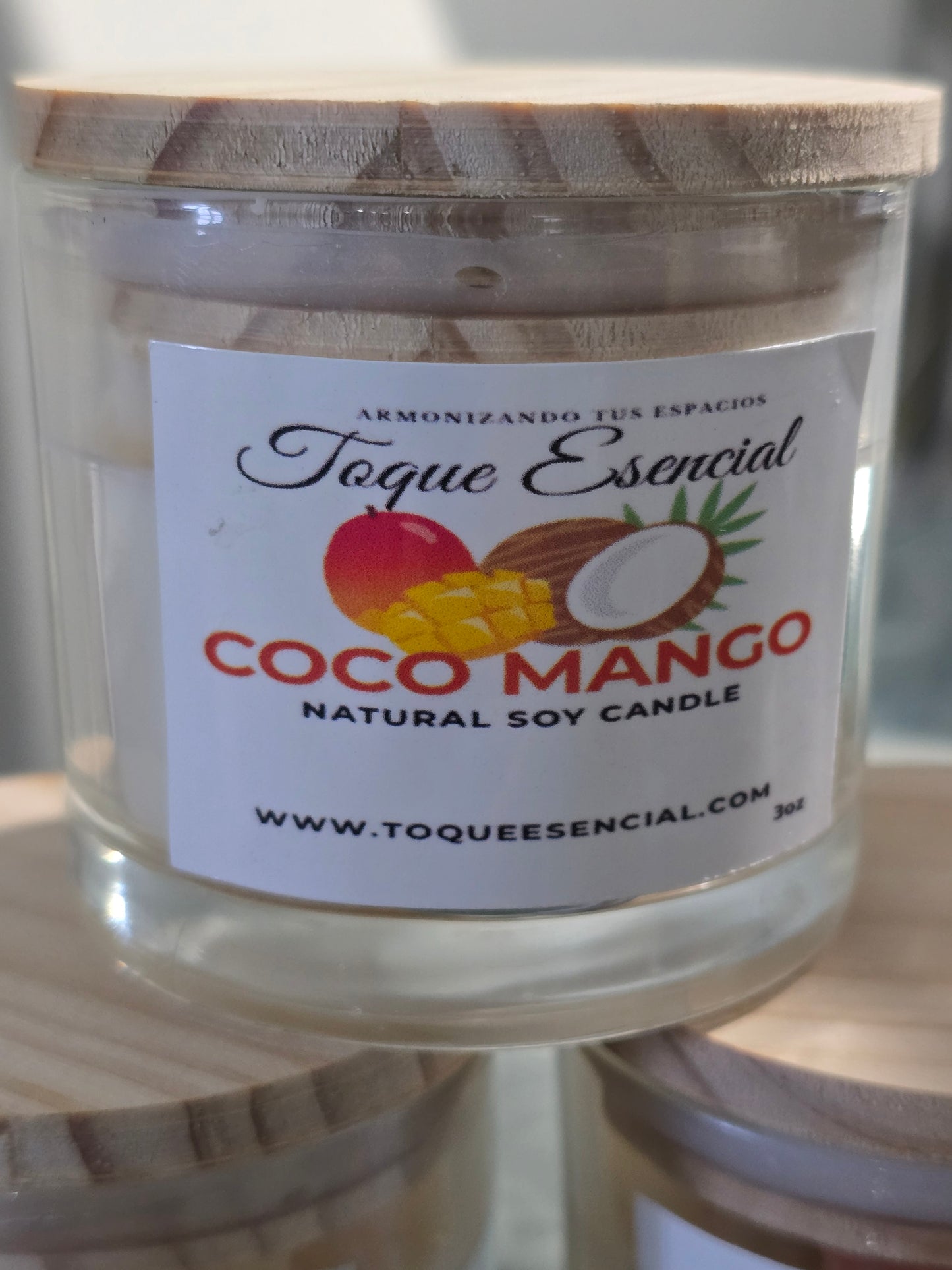 Vela de Coco Mango
