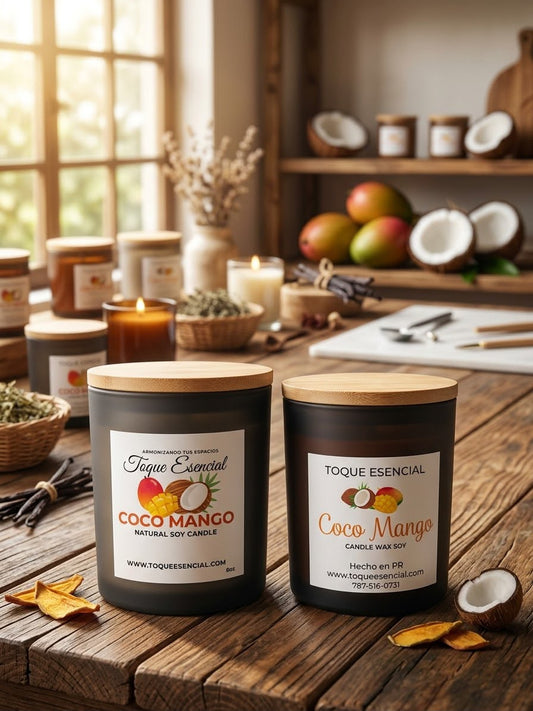 Vela de Coco Mango