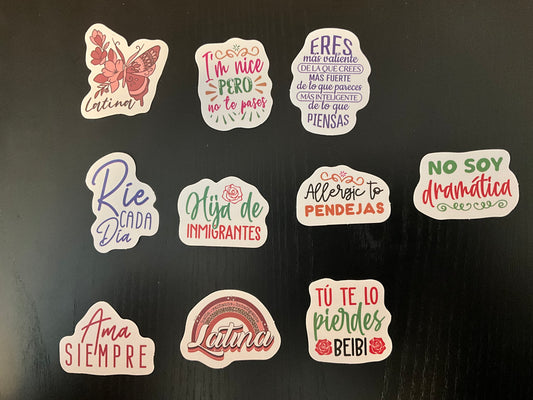 Stickers motivación en español