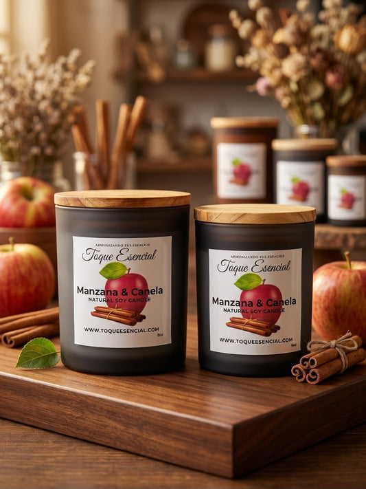 Vela de Manzana y Canela