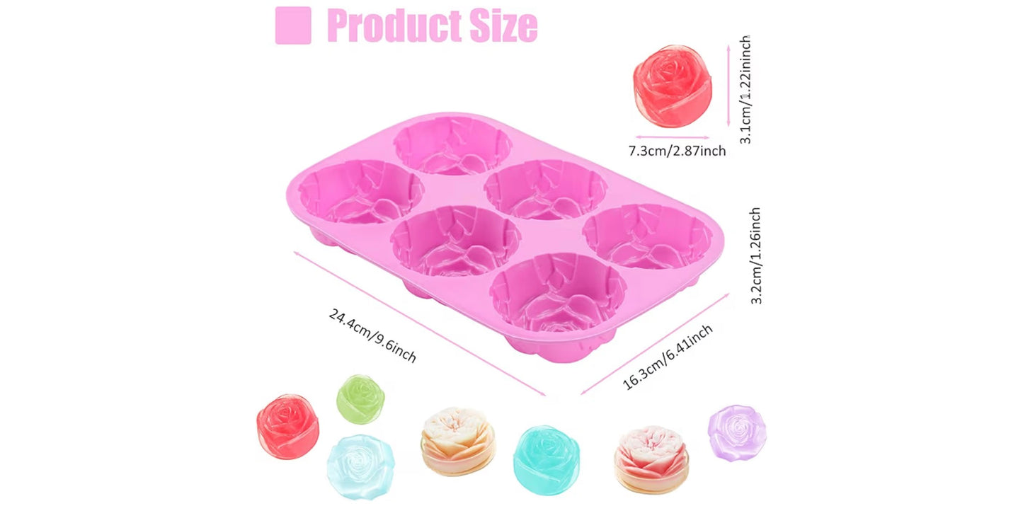 Molde de silicone Rosa
