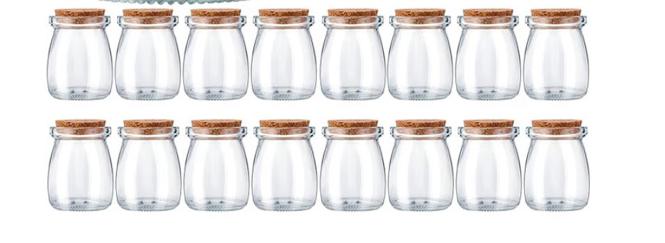 Envases Cristal con tapa de corcho de  3.4 oz