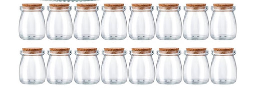 Envases Cristal con tapa de corcho de  3.4 oz