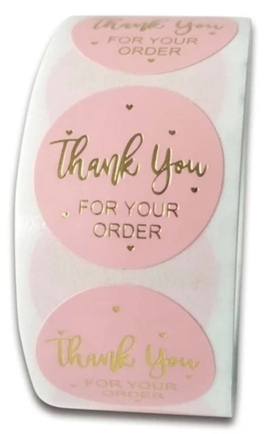 THANK YOU FOR YOU ORDER DE 1” ROSA