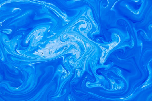 Color azul Líquido skin Safe